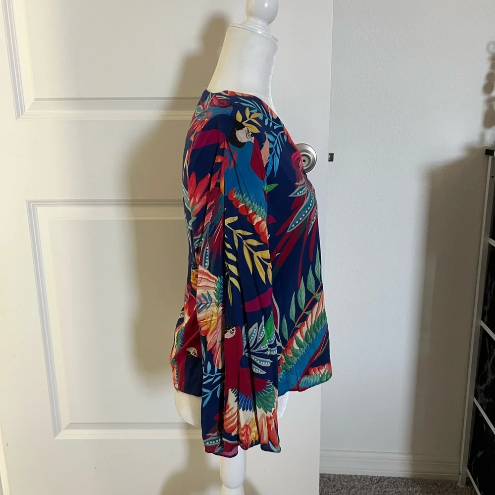 NWOT Farm Rio Anthropologie Kaia Top XS - Picture 7 of 12